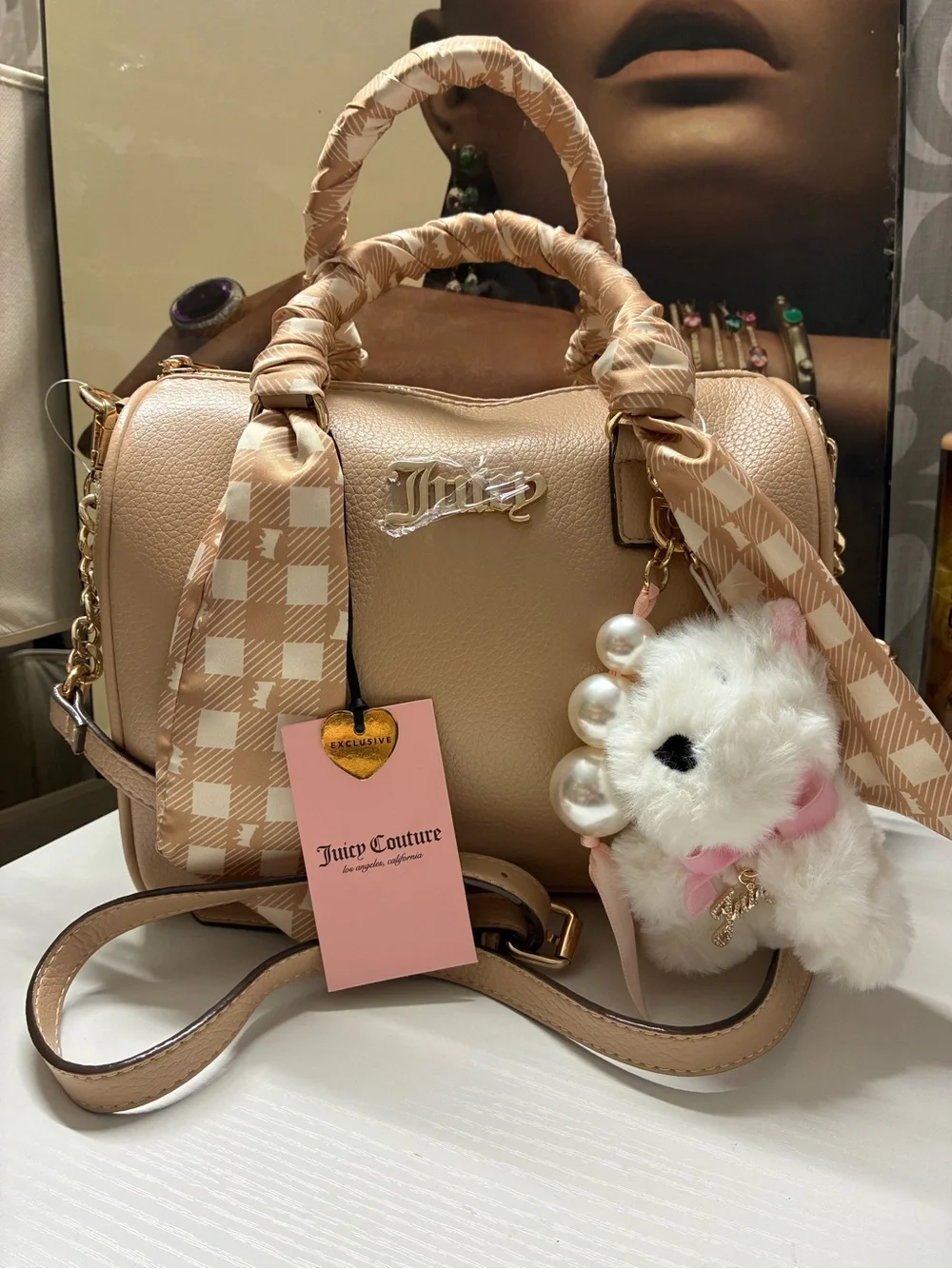 Juicy Couture Beige Satchel